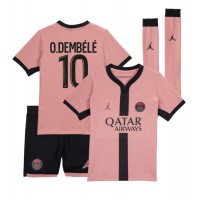 Camisa de Futebol Paris Saint-Germain Ousmane Dembele #10 Equipamento Alternativo Infantil 2024-25 Manga Curta (+ Calças curtas)